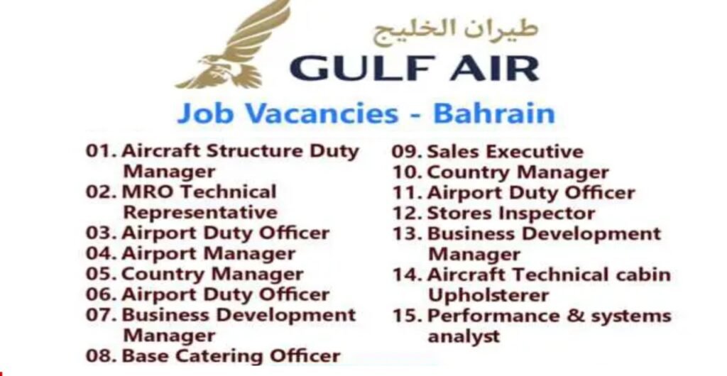 Gulf Air Careers in Bahrain (Vacancies & Jobs) 2025: Dates, Venues, and Key Details