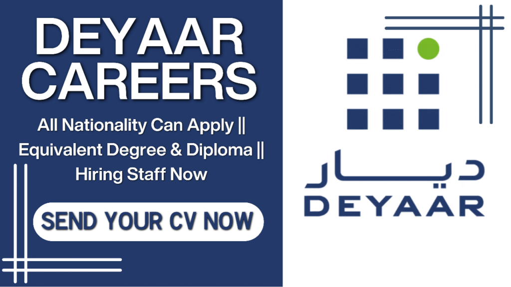 Deyaar Careers Dubai 2025: Deyaar Facilities Management Jobs