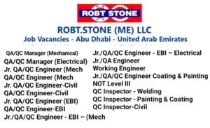 ROBT STONE (ME) LLC Job Vacancies - Abu Dhabi -United Arab Emirates 2025: Dates, Venues, and Key Details