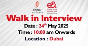 Etisalat Walk in Interview in Dubai 2025: Dates, Venues, and Key Details