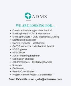 ADMS Careers – Abu Dhabi Manpower Supply Company