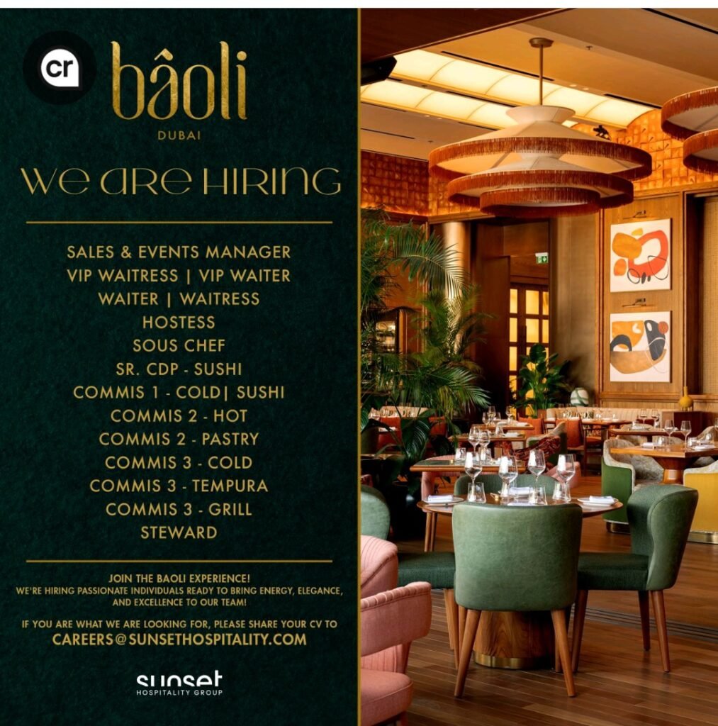 Sunset Hospitality Group Careers in Dubai 2025: Dates, Venues, and Key Details