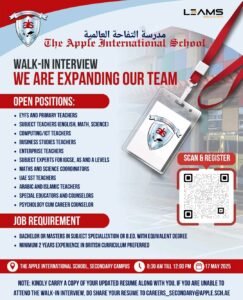 Apple International Community School Dubai Career 2025: Dates, Venues, and Key Details 1 Apple International Community School Dubai Career 2025: Dates, Venues, and Key Details