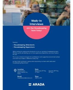 Arada Developments Walk in Interview in Dubai 2025: Dates, Venues, and Key Details