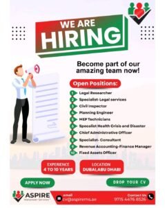 ASPIRE Manpower Vacancy in Dubai & Abu Dhabi 2025: Dates, Venues, and Key Details