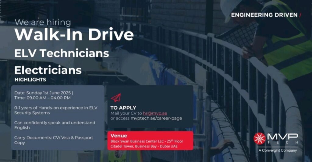 MVP Tech Walk in Interview in Dubai 2025: Dates, Venues, and Key Details