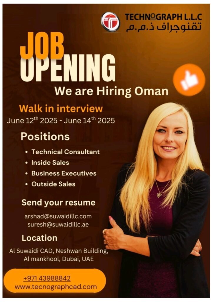 Technograph Walk in Interview in Dubai 2025: Dates, Venues, and Key Details