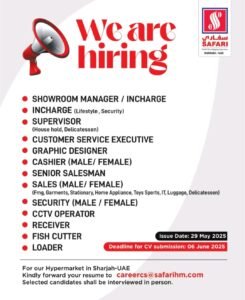 Safari Hypermarket Careers Dubai 2025: Dates, Venues, and Key Details