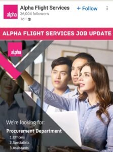 Alpha Flight Services Job Updates Latest UAE Jobs 2025