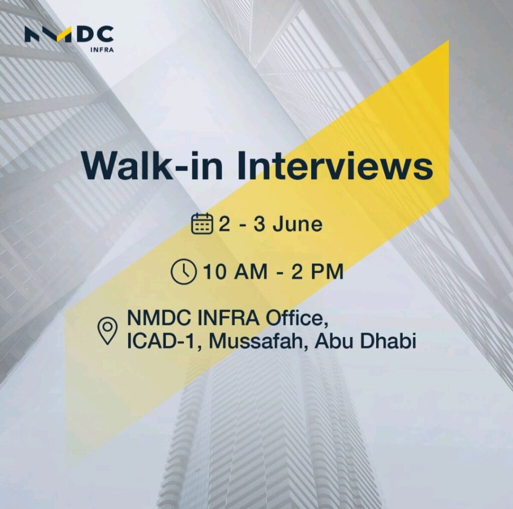 NMDC Infra Recruitment 2025: Dates, Venues, and Key Details 1 NMDC Infra Recruitment 2025: Dates, Venues, and Key Details