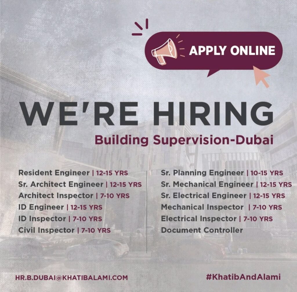 Khatib & Alami Recruitment in Dubai 2025: Dates, Venues, and Key Details 1 Khatib & Alami Recruitment in Dubai 2025: Dates, Venues, and Key Details
