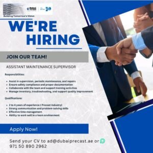 Dubai Precast LLC Careers 2025 Apply Now