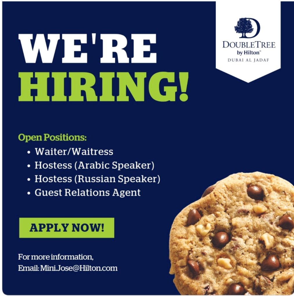 Exciting Career Opportunities at DoubleTree by Hilton Dubai Al Jadaf – We're Hiring!