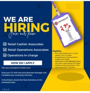 Unlock Your Retail Career: Centrepoint UAE Hiring Now 2025 1 Unlock Your Retail Career: Centrepoint UAE Hiring Now 2025