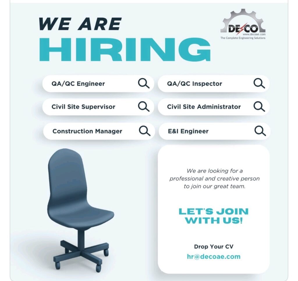 Build Your Future with DECO UAE: Exciting Job Vacancies in Dubai, Abu Dhabi & Sharjah 1 Build Your Future with DECO UAE: Exciting Job Vacancies in Dubai, Abu Dhabi & Sharjah