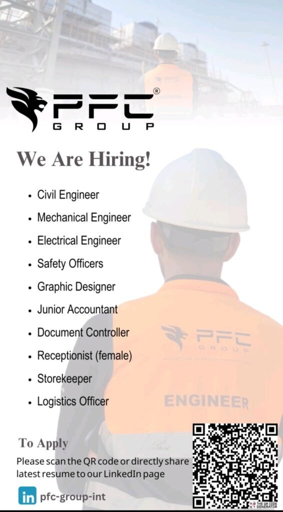 PFC Group Vacancy in UAE 2025
