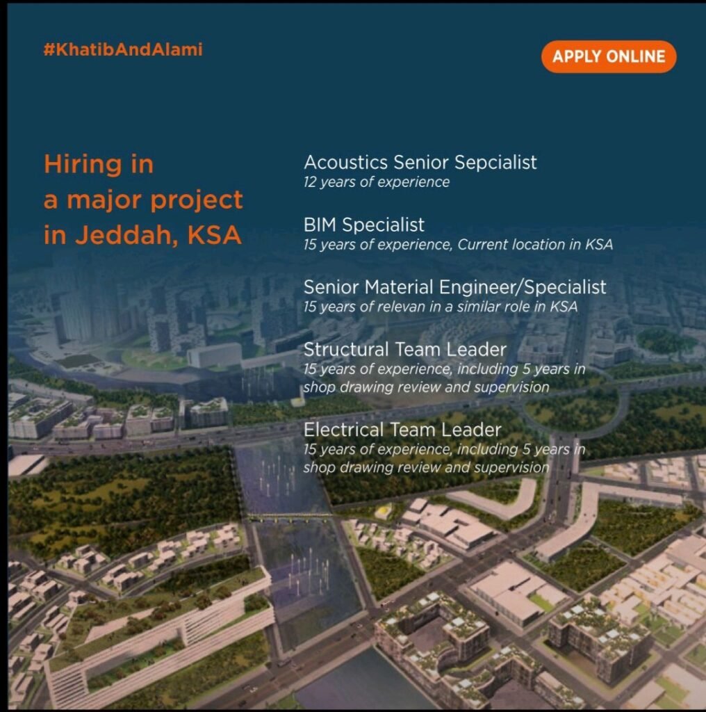 Khatib & Alami Hires Senior Experts for Major Jeddah Project
