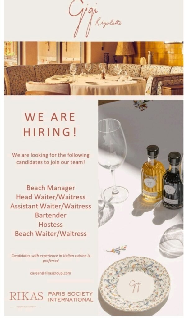 Dive into a Dream Career: Gigi Rigolatto Dubai is Hiring for the Festive Season 2025 1 Gigi Rigolatto Dubai is Hiring for the Festive Season