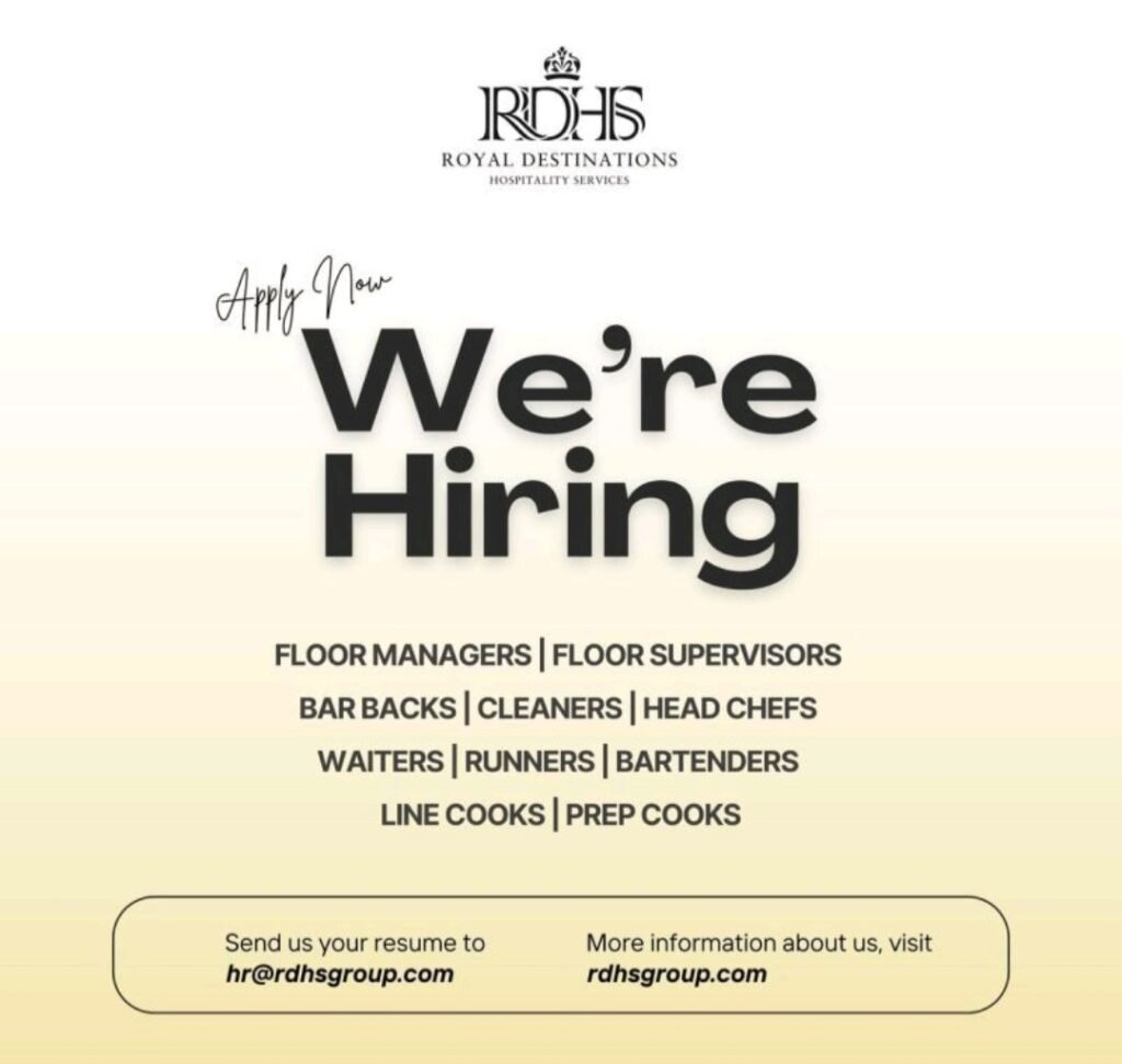 Join the Royal Destinations Hospitality Team: Exciting Job Openings Await 2025