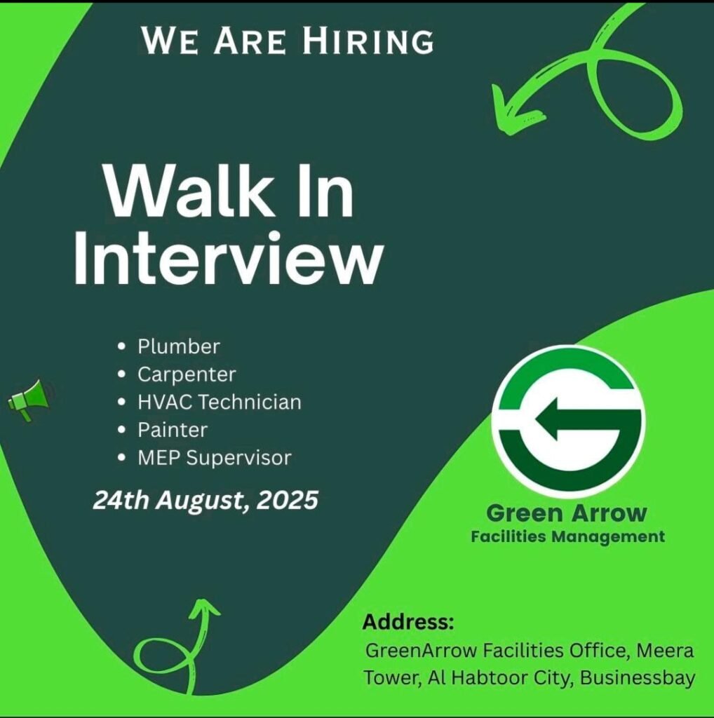 Green Arrow Walk-In Interview 2025