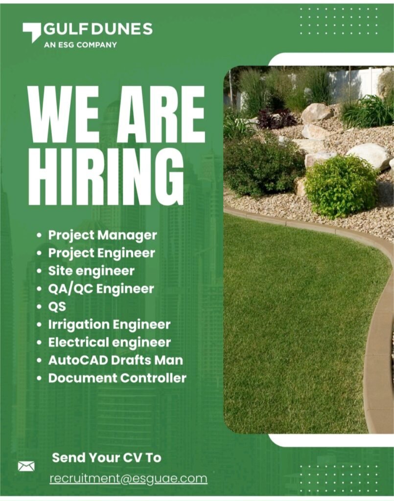Gulf Dunes Landscaping & ESG is Hiring in the UAE