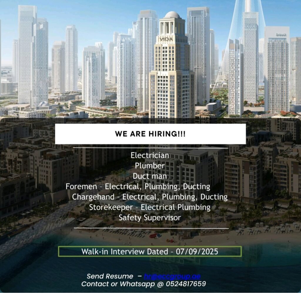 Walk-In Interview at Engineering Contracting Company LLC