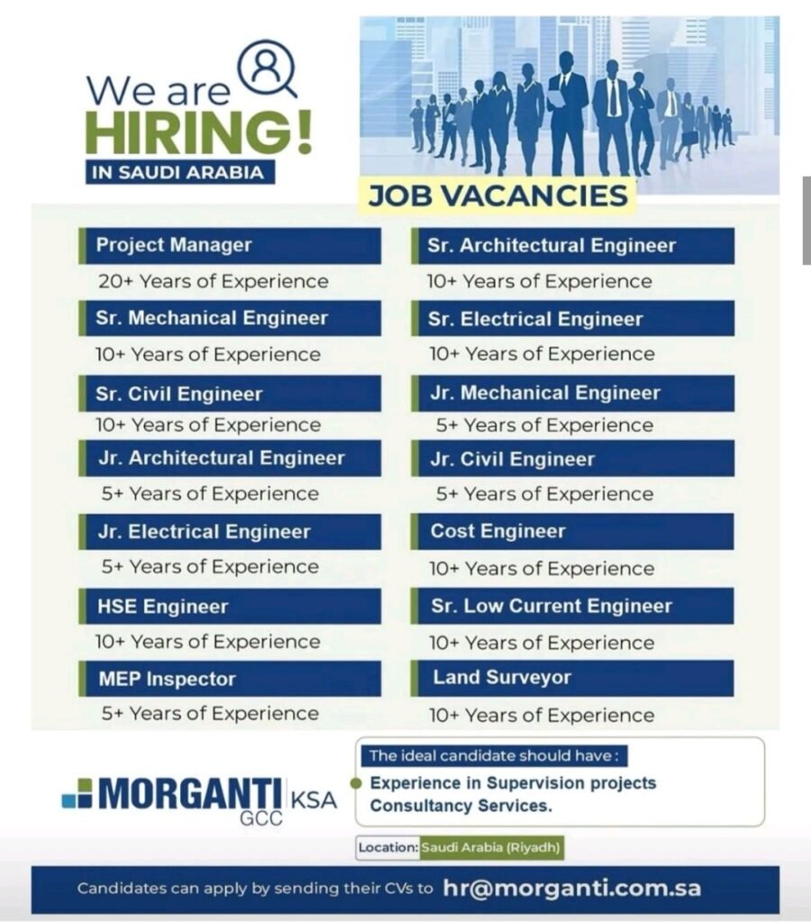 Morganti GCC is Hiring in Riyadh