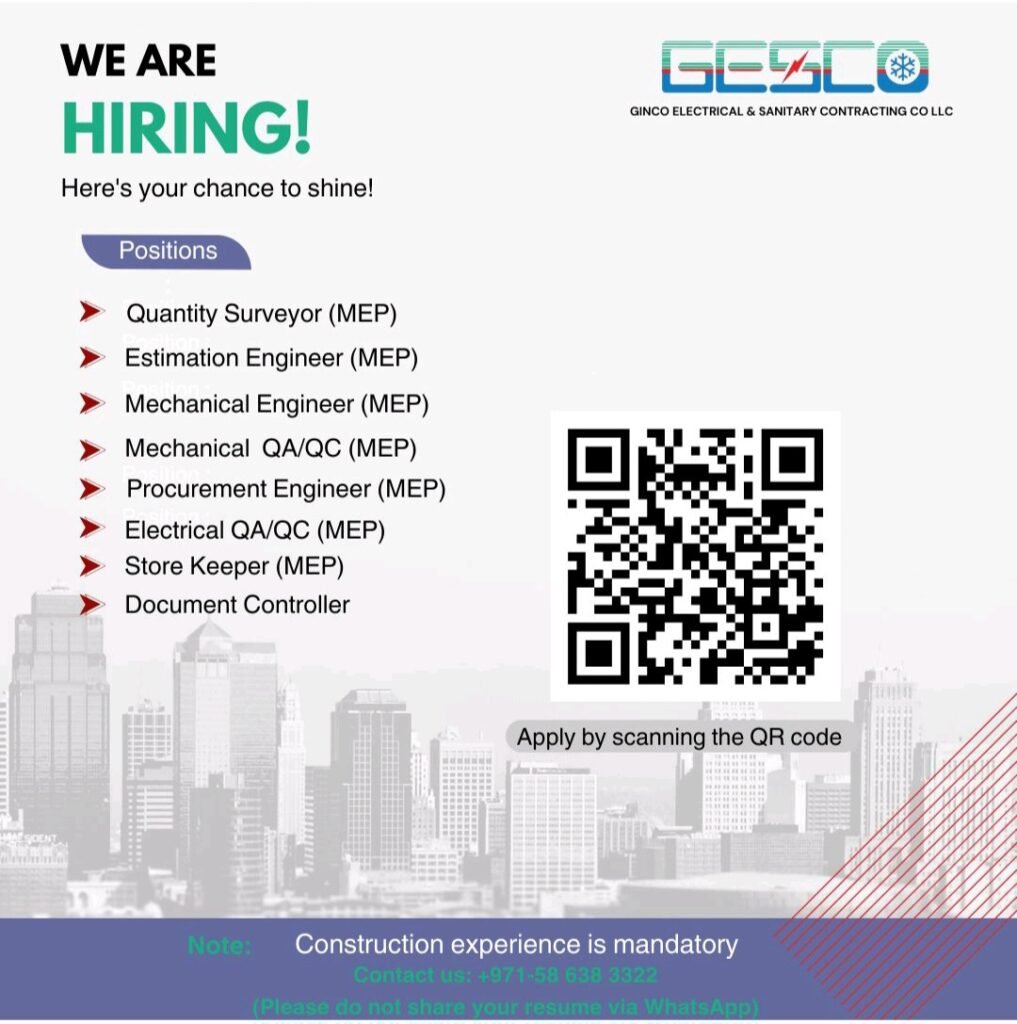GESCO is Hiring Talented Professionals