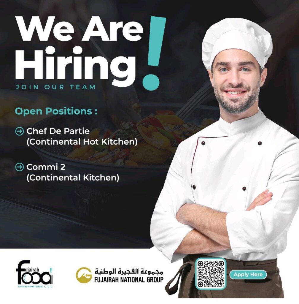 Launch Your Culinary Career in the UAE: Fujairah Food Enterprises is Hiring! 1 Fujairah Food Enterprises is Hiring
