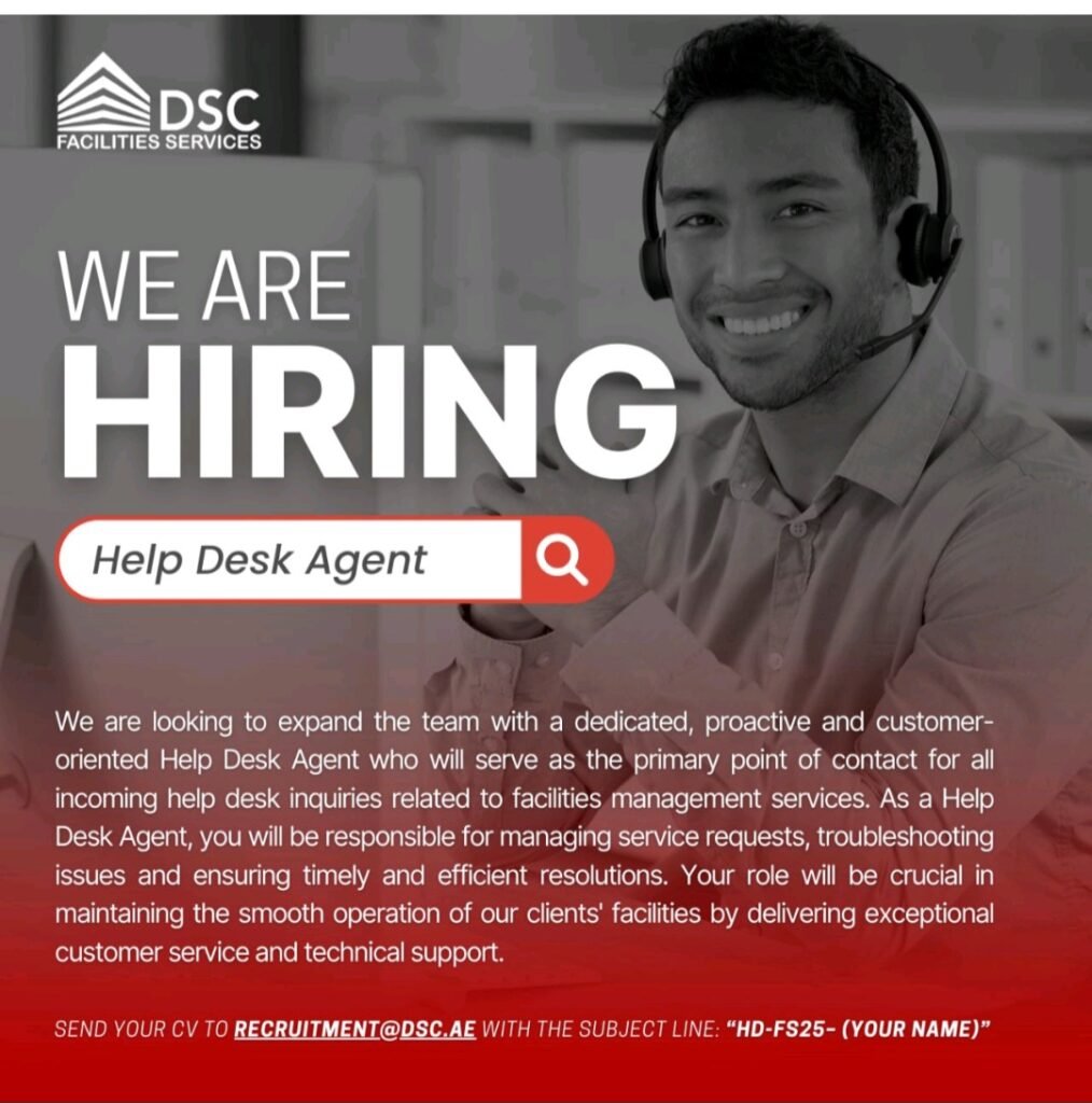 Land a Rewarding Career as a Help Desk Agent in Dubai Sports City