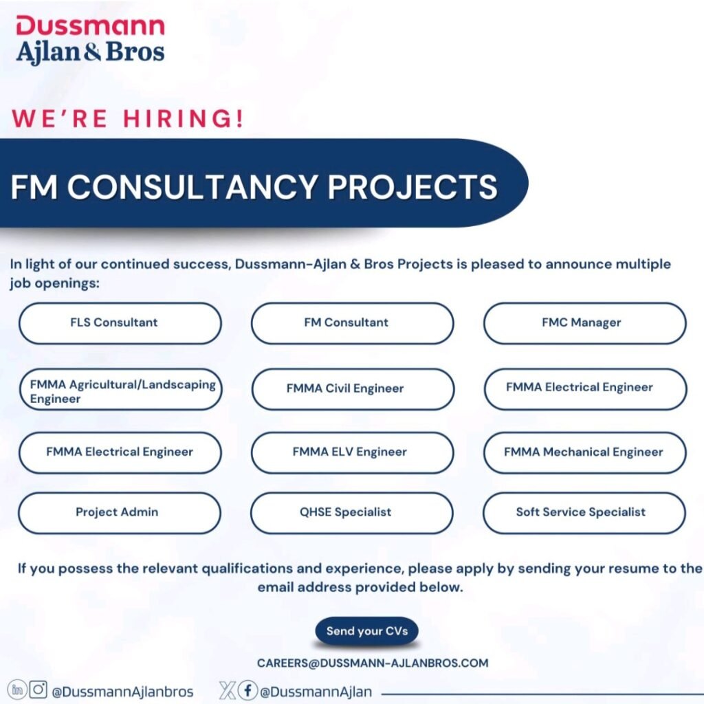 Build Your Career in Facility Management: Dussmann-Ajlan & Bros is Hiring in Saudi Arabia 1 Build Your Career in Facility Management: Dussmann-Ajlan & Bros is Hiring in Saudi Arabia