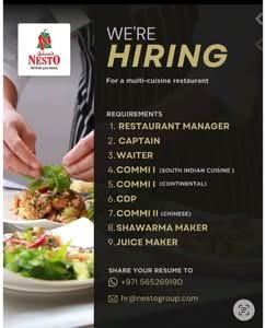 Nesto Group Restaurant Careers UAE 2026 | Latest Restaurant Jobs in UAE