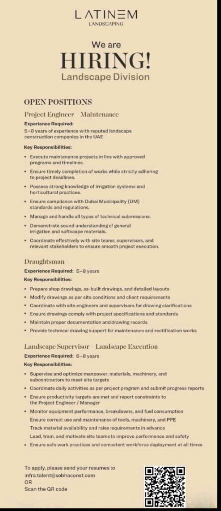 Transform Your Career with LATINEM Landscaping: Exciting Job Opportunities in Dubai