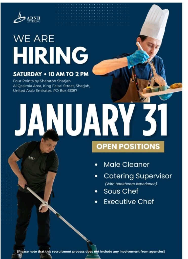 Kickstart Your New Year with a Career at ADNH Catering: Recruitment Day Openings