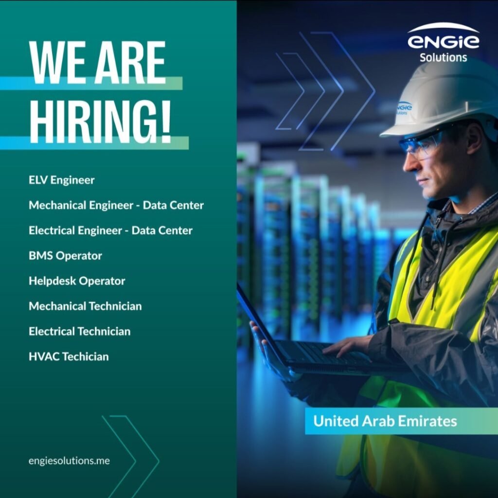 Join ENGIE Solutions UAE: Multiple Facility Management Jobs Open (Immediate Hiring)