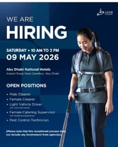 ADNH Catering Open Day Interview – Walk-in Jobs in Abu Dhabi (09 May 2026) 1 ADNH Catering Open Day Interview – Walk-in Jobs in Abu Dhabi (09 May 2026)