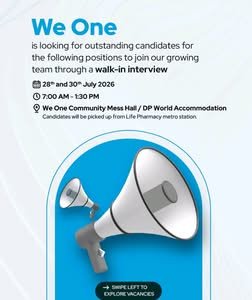 We One Walk-In Interview 2026 in UAE | Latest We One Jobs