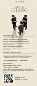 Latinem Facilities Management Jobs 2026 – Walk-In Interview in Dubai 1 Latinem Facilities Management Jobs 2026 – Walk-In Interview in Dubai