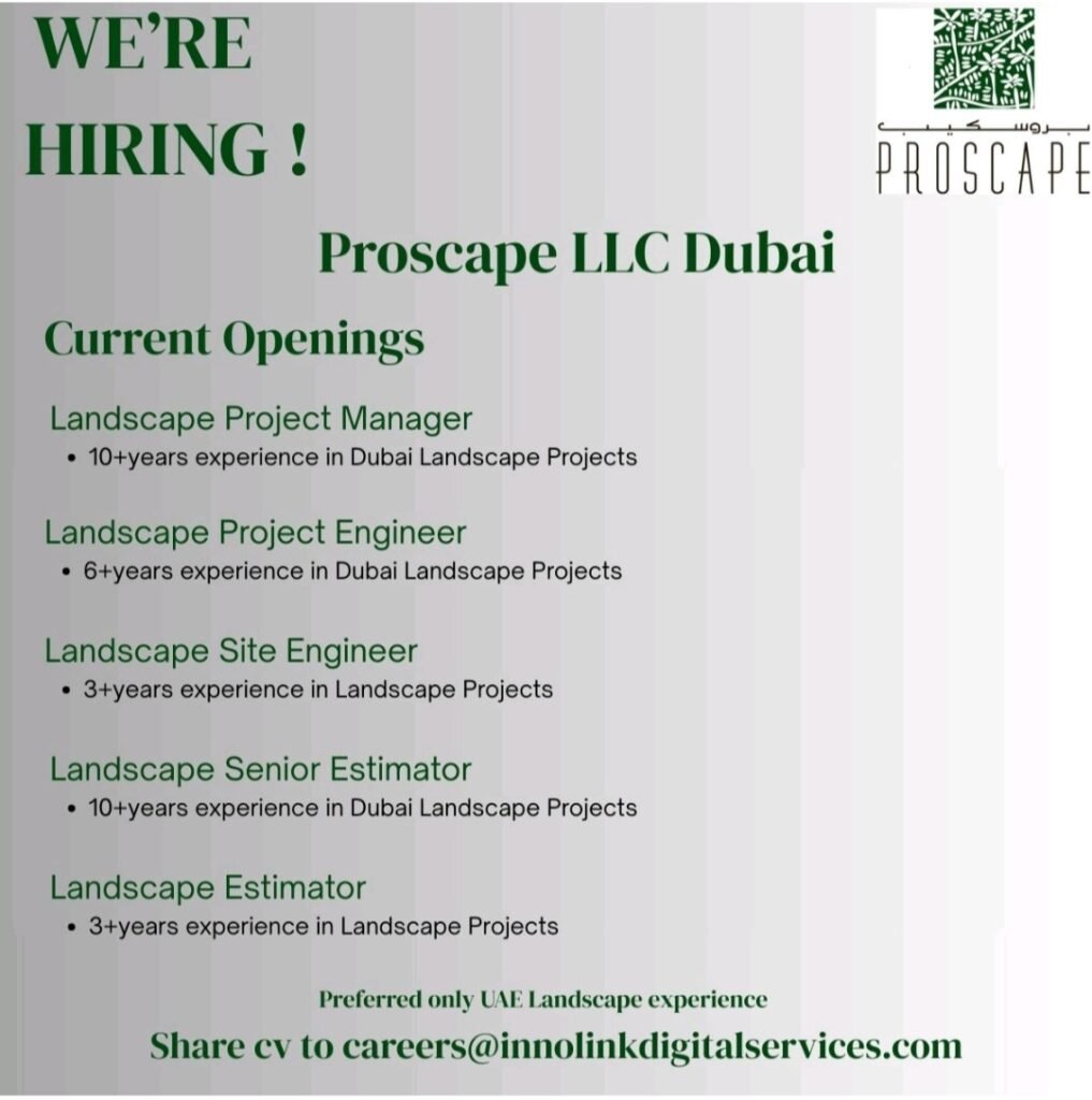 Exciting Career Opportunities at Proscape LLC in Dubai 2026 1 Proscape LLC