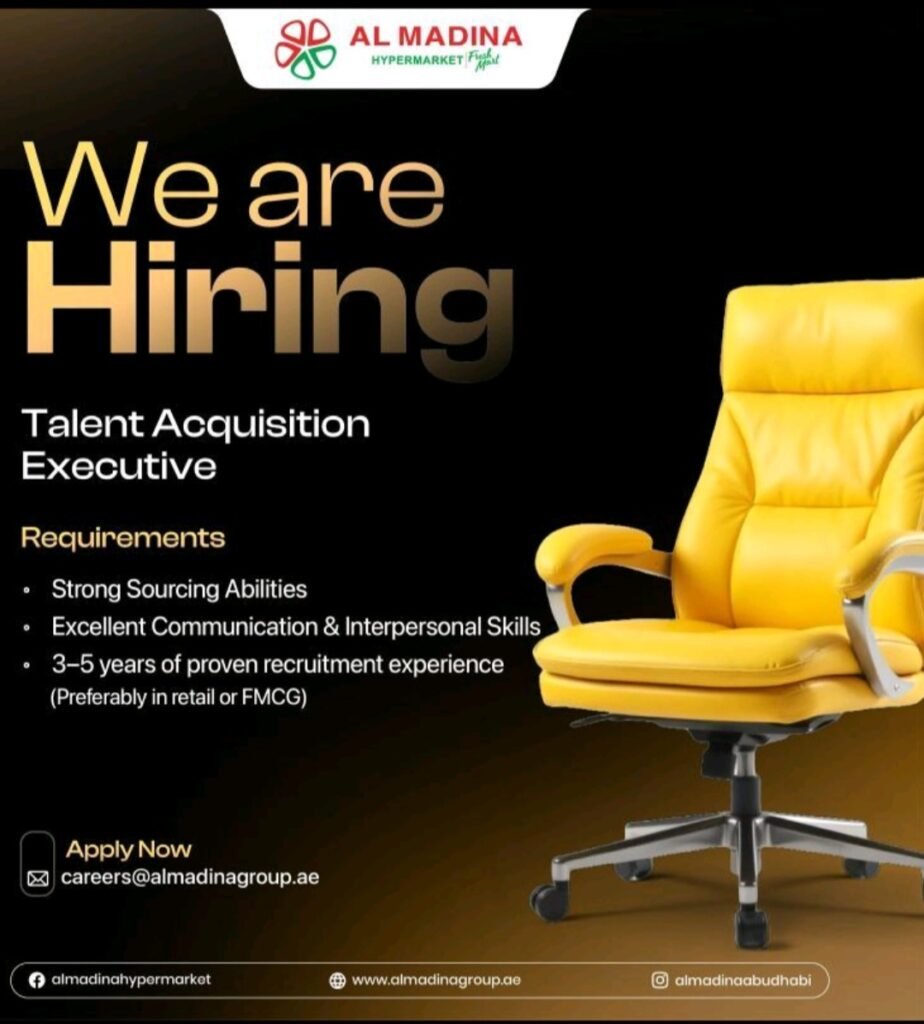 Al Madina Hypermarket is Hiring a Talent Acquisition Executive in 2026 1 Al Madina Hypermarket