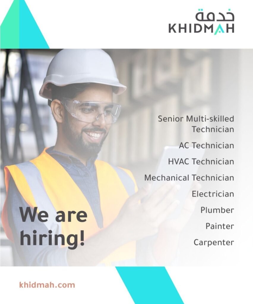 Khidmah Open Day Hiring 2026: Walk‑in Interviews for Electrician, Plumber, HVAC & More in Abu Dhabi 1 Khidmah Open Day Hiring 2026: Walk‑in Interviews for Electrician, Plumber, HVAC & More in Abu Dhabi