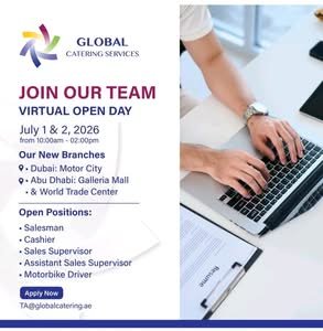 Global Catering Services Virtual Open Day 2026 – Dubai & Abu Dhabi Careers