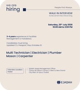 Ejadah Walk-In Interview 2026 in Dubai 1 Ejadah Walk-In Interview 2026 in Dubai