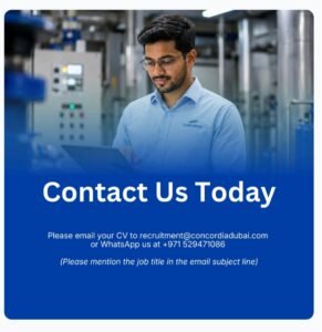 Concordia MEP Supervisor Jobs in Dubai 2026 – Apply Now 1 Concordia MEP Supervisor Jobs in Dubai 2026 – Apply Now