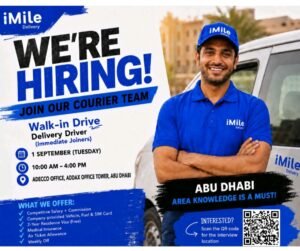 iMile Delivery Jobs in Abu Dhabi – Delivery Driver Walk-In Interview