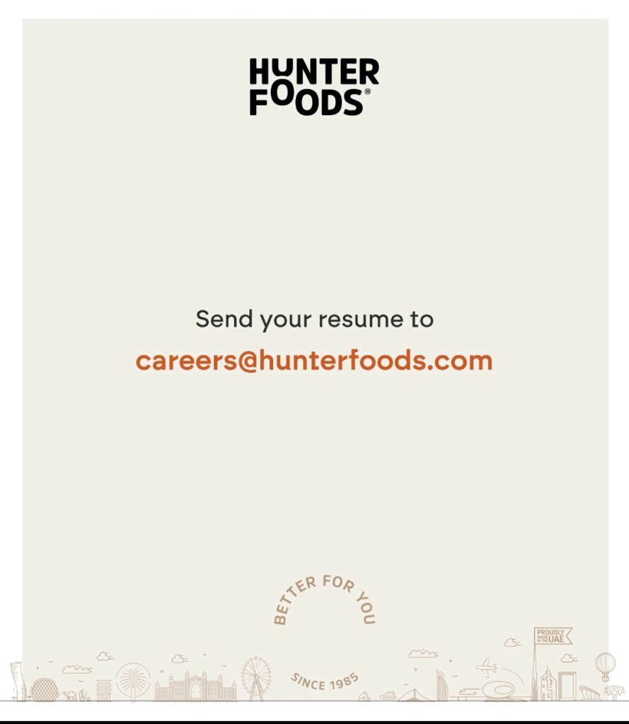 Hunter Foods Careers Dubai 2026: Multiple Job Openings Across UAE 7 Screenshot 20260307 092014 LinkedIn