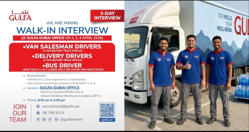 Gulfa Walk-In Interview 2026: Drive Your Career Forward in Dubai’s FMCG Sector