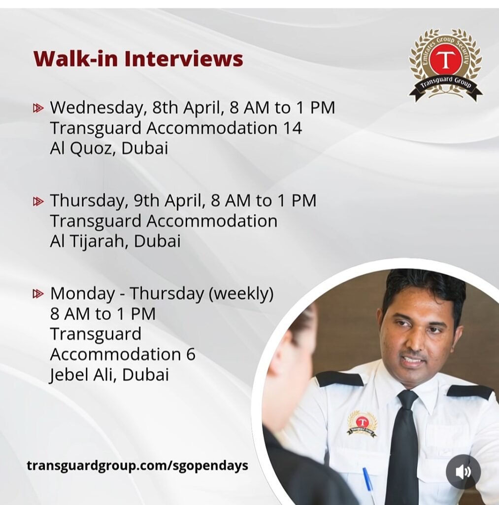 No SIRA? No Problem! Transguard is Hiring Security Guards jobs (Walk-in: April)2026