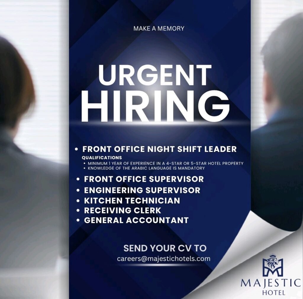 Majestic Hotels Careers 2026: Urgent Hiring in Dubai for Multiple Hotel Positions 1 Majestic Hotels Careers 2026: Urgent Hiring in Dubai for Multiple Hotel Positions