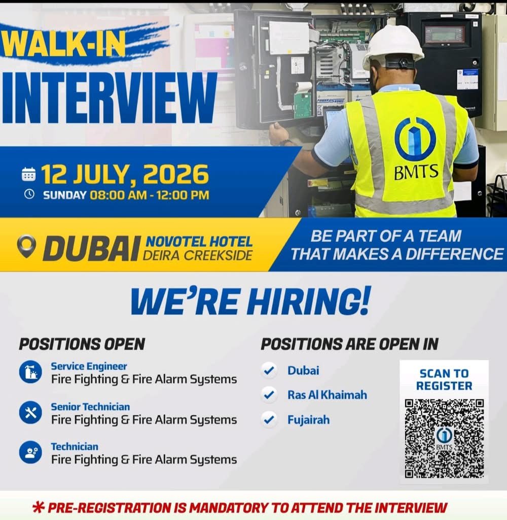 BMTS Walk-In Interview 2026 in Dubai | Bahri & Mazroei Technical Systems Careers 1 BMTS